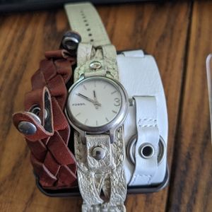 Fossil interchangeable watch and bands